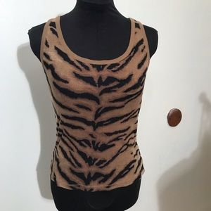 Lauren Active Ralph Lauren zebra khaki tank size M